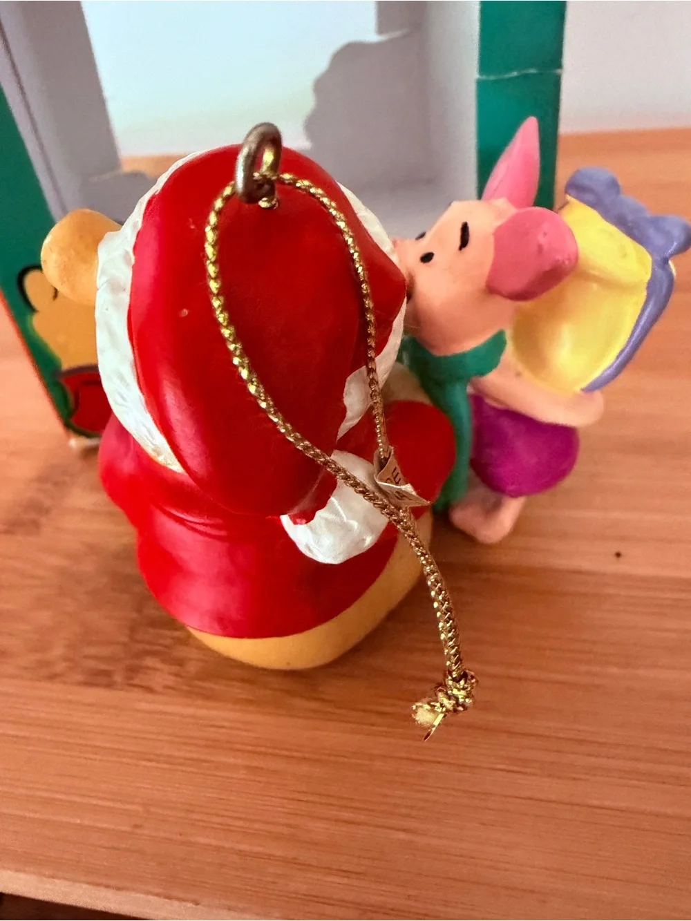 Vintage Disney Pooh & Piglet Christmas Ornament - Holiday Collectible!